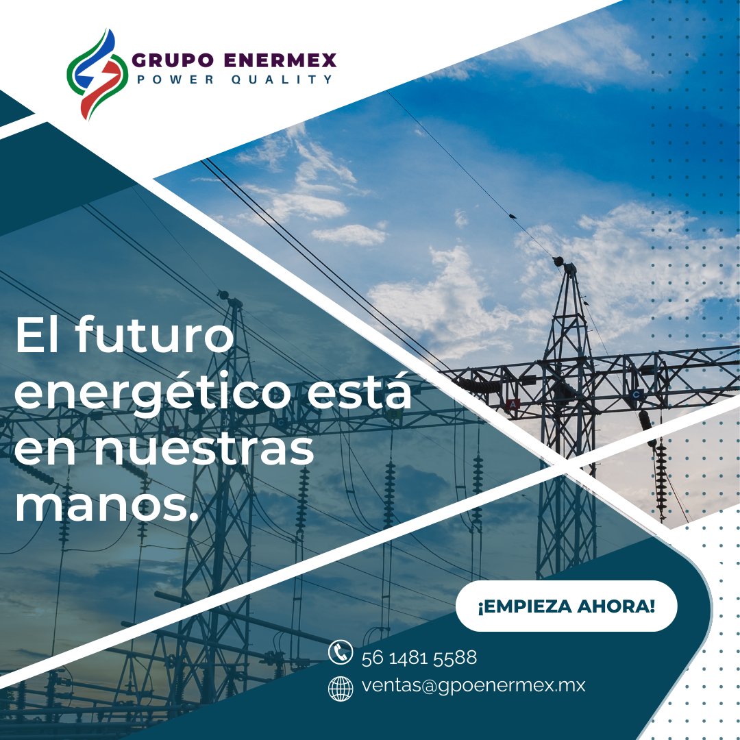 ¡Empieza ahora! Toma el control de tu energía y transforma tu industria.

Teléfono: 56 1481 5588

Correo: ventas@gpoenermex.mx

Visita: zurl.co/HOHGB
 
#FuturoEnergetico #Sostenibilidad #EficienciaElectrica #GrupoEnermex #InnovacionIndustrial #Transformacion