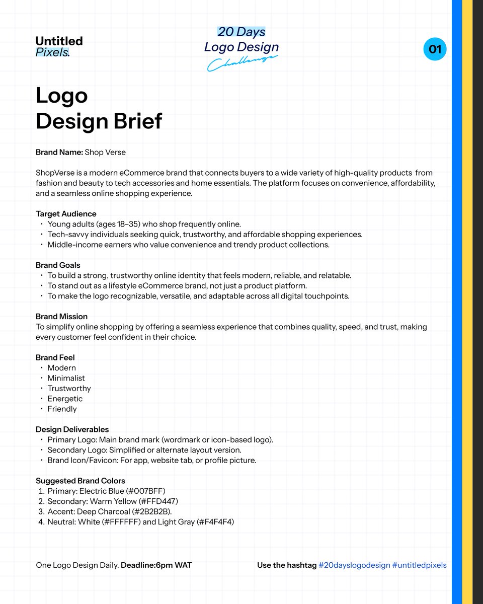 Untitled_Pixels's tweet image. Day 1 of 20 days is here!!!

Logo Design for Shop Verse&amp;lt;

Find details below.