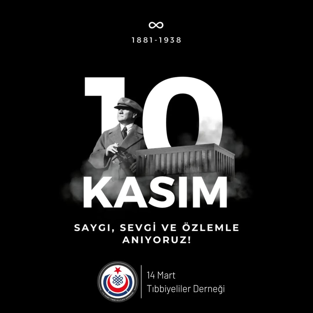 İmzanı attığın Cumhuriyetin ilelebet bekçisiyiz. ∞

Cumhuriyetimizin kurucusu Ulu Önder Gazi Mustafa Kemal Atatürk'ü saygı, minnet ve özlemle anıyoruz.