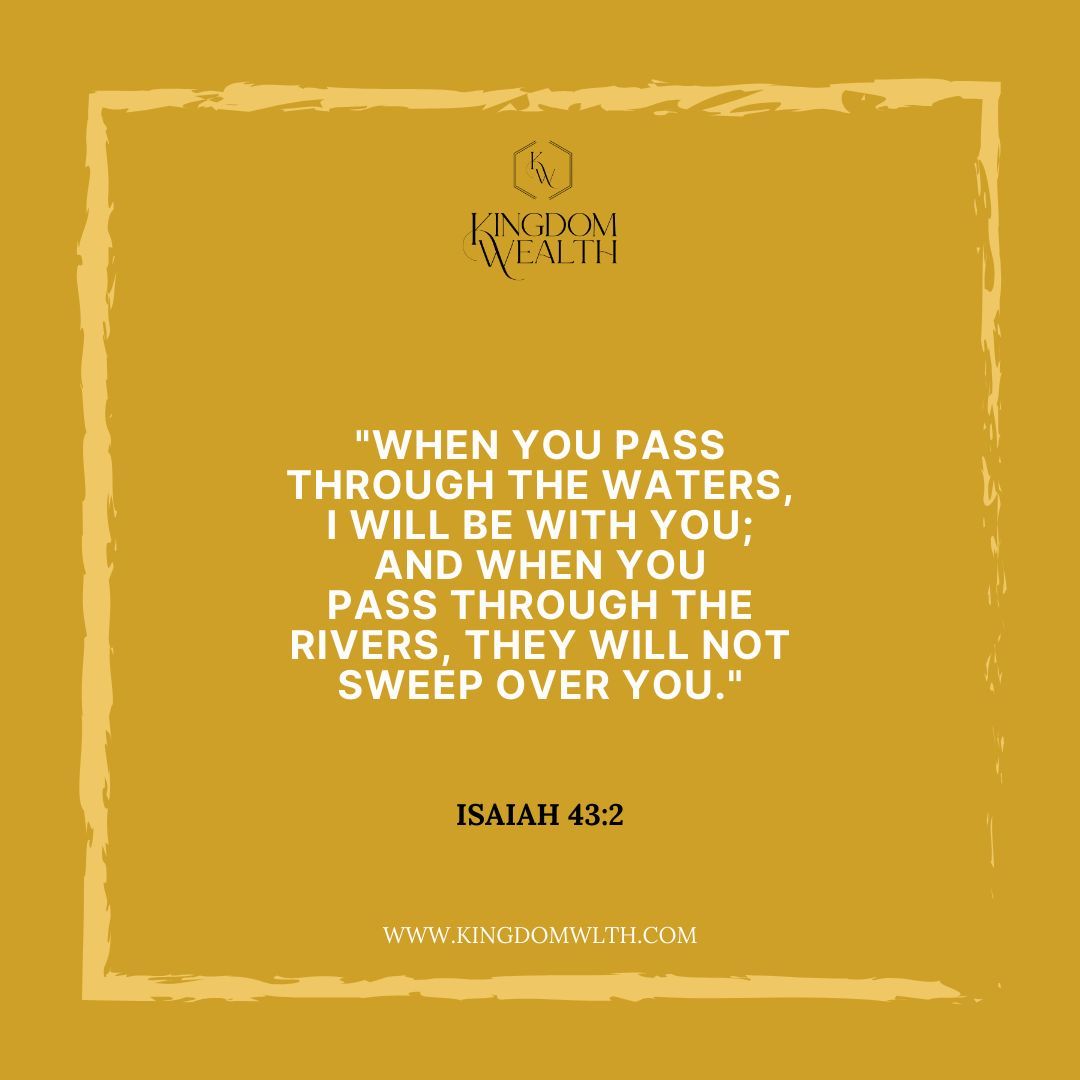 KingdomWLTH's tweet image. &quot;When you pass through the waters, I will be with you; and when you pass through the rivers, they will not sweep over you.&quot;

AnchorInFaith
#GuidedThroughWaters
#DivineProtection
#NavigatingLife
#StrengthInPromises
#RiverOfResilience
#FaithfulJourney
#PromiseOfProtection