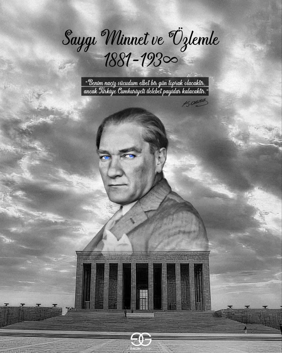 Fikirleriyle yolumuzu aydınlatan, Cumhuriyetimizin kurucusu Ulu Önderimiz Gazi Mustafa Kemal Atatürk’ü ebediyete intikalinin yıl dönümünde rahmet ve minnetle anıyoruz. 🖤

#10kasım #Atatürk
