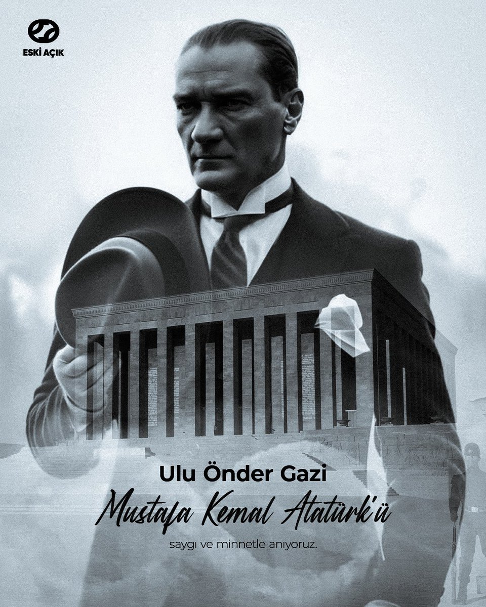 EskiAcikOnline's tweet photo. "İnsan Türk olur da nasıl Kemal Paşa’dan yana olmaz?"

🇹🇷 Cumhuriyetimizin kurucusu Ulu Önderimiz Mustafa Kemal Atatürk'ü vefatının 87. yıl dönümünde saygı, özlem ve minnetle anıyoruz. 🖤 https://t.co/P5O8U1coHE