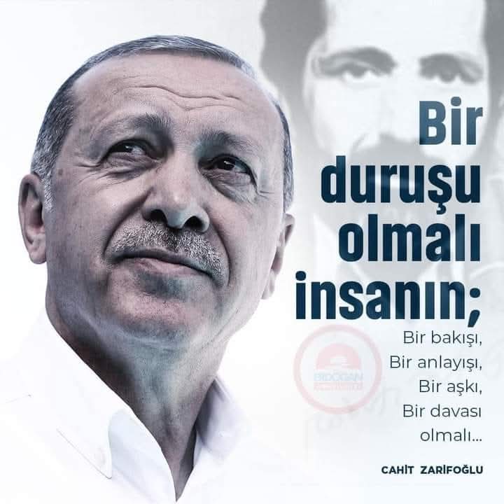 Bir duruşu olmalı insanın;  
Bir bakışı, Bir anlayışı,  
Bir aşkı,  Bir davası olmalı...