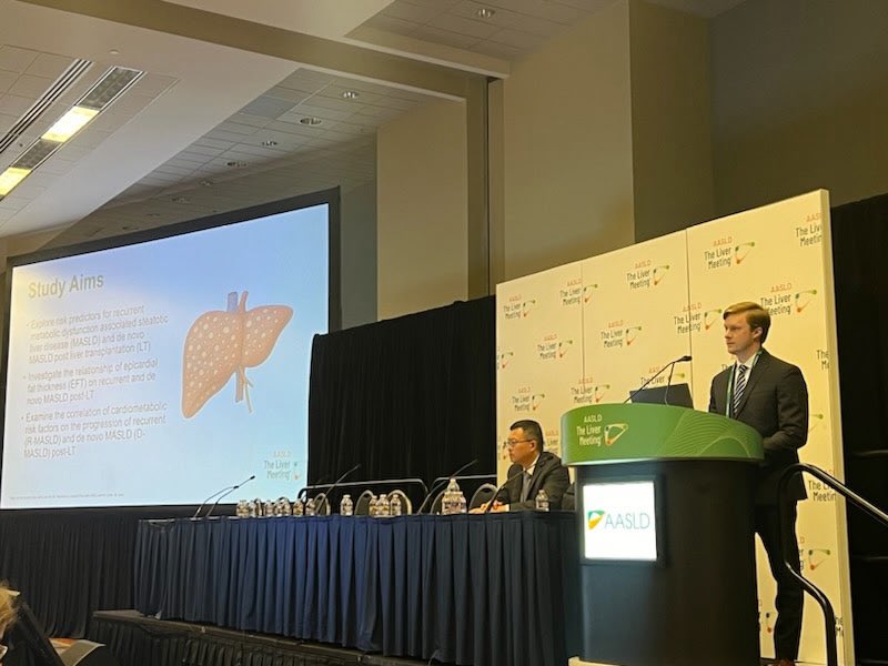 Congratulations to our Internal Medicine resident Drew Castleberry for his outstanding oral presentation at #TLM2025, “Risk Predictors for Recurrent and De Novo MASLD Post Liver Transplantation,” led by Dr. Ragesh Thandassery

The future of hepatology looks bright! 🌟

<a href="/MaugarMD/">Mauricio Garcia Saenz MD</a>