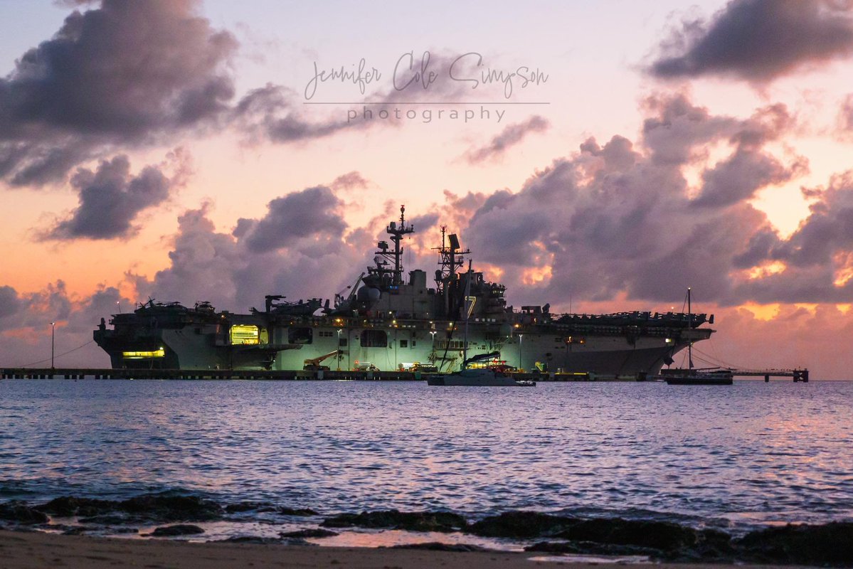 The USS Iwo Jima had its last night in port, and I can tell you one thing for certain based on local chatter: 
   St. Croix bartenders and wait staff may sleep for a week 🤣