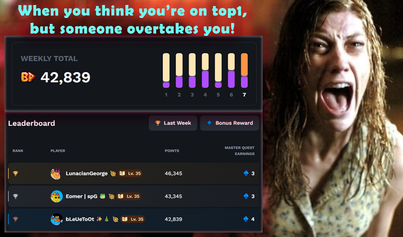 bLeUeToOt's tweet photo. GG! 😭😲😂
When you think you’re on top1, but someone overtakes you! 😱
0x05e19A159117627d7cEb4C77bdB915287A475Cc0
#cointest @AxieInfinity @Ronin_Network
https://t.co/HmUVky29Pk https://t.co/pYVTvvRMz9
