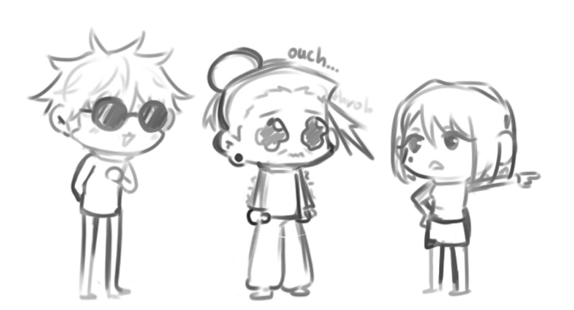 Lil dumbasses I'm drawing