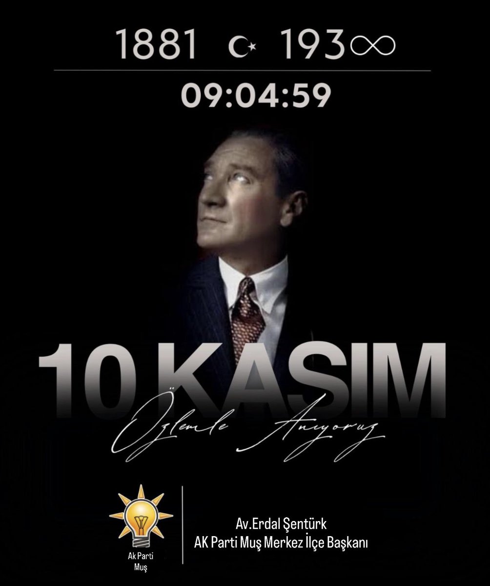 Saygı, minnet ve rahmetle anıyoruz. 

#10Kasım