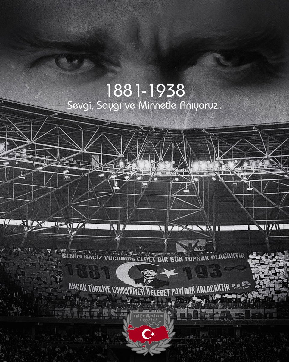1881’den beri bizimlesin. Dün, bugün ve yarın; sonsuza dek...
Türkiye Cumhuriyeti’mizin kurucusu, Ulu Önder Mustafa Kemal Atatürk'ü vefatının 87. yıldönümünde saygı, sevgi ve rahmetle anıyoruz. #10Kasım 

#uAYurtiçi