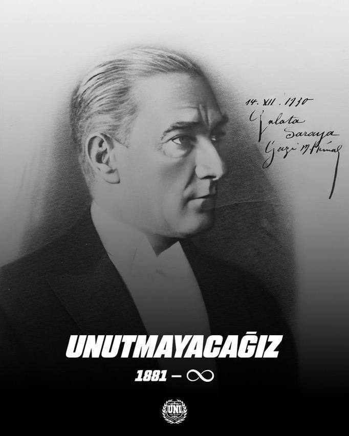 Cumhuriyetimizin Kurucusu, Ulu Önder Mustafa Kemal Atatürk’ü Sevgi, Saygı ve Özlemle anıyoruz…
#ultrAslanUNI #uAUNIBILGI