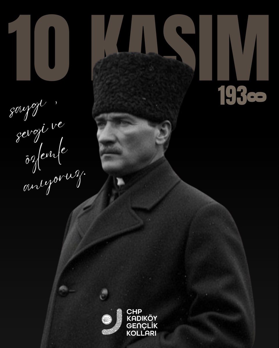 Cumhuriyetimizin kurucusu, Ulu Önderimiz Gazi Mustafa Kemal Atatürk’ü saygı, minnet ve özlemle anıyoruz.

Cumhuriyetin ve devrimlerinin bekçisiyiz. Sonsuza dek izindeyiz.