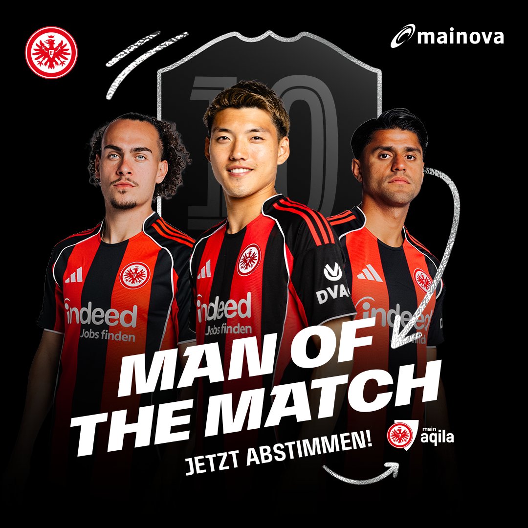 Wer ist euer "Man of the Match"?

📲 Stimmt jetzt und hier ab: 
app.eintrachttech.de/share/sq_ktcBQ…
–––––
#SGE | #SGEM05 1:0 | ⚡️<a href="/MainovaAG/">Mainova AG</a>