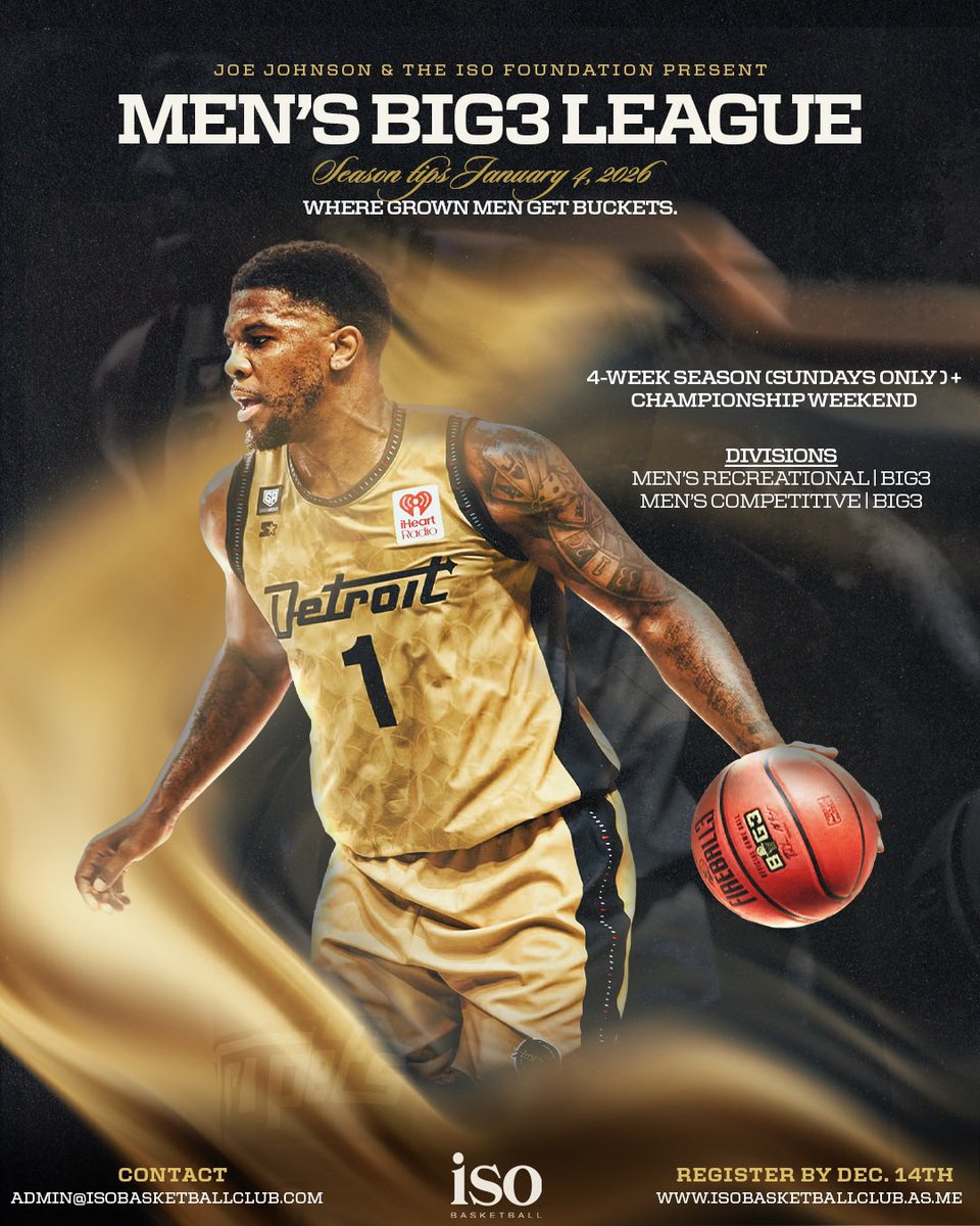 You say you still got it? Prove it. 💰

Iso Men’s League: Arkansas’s version of The Big 3.

Cash prize. Real refs. Real competition.

Registration is LIVE. 😈