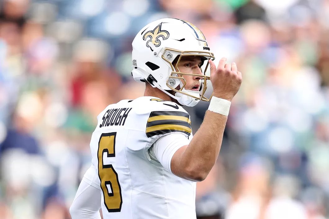 gametimesaint's tweet photo. Saints Win! First win for the rookie Tyler Shough! WHO DAT?! ⚜️ https://t.co/pfeoNrt3O4
