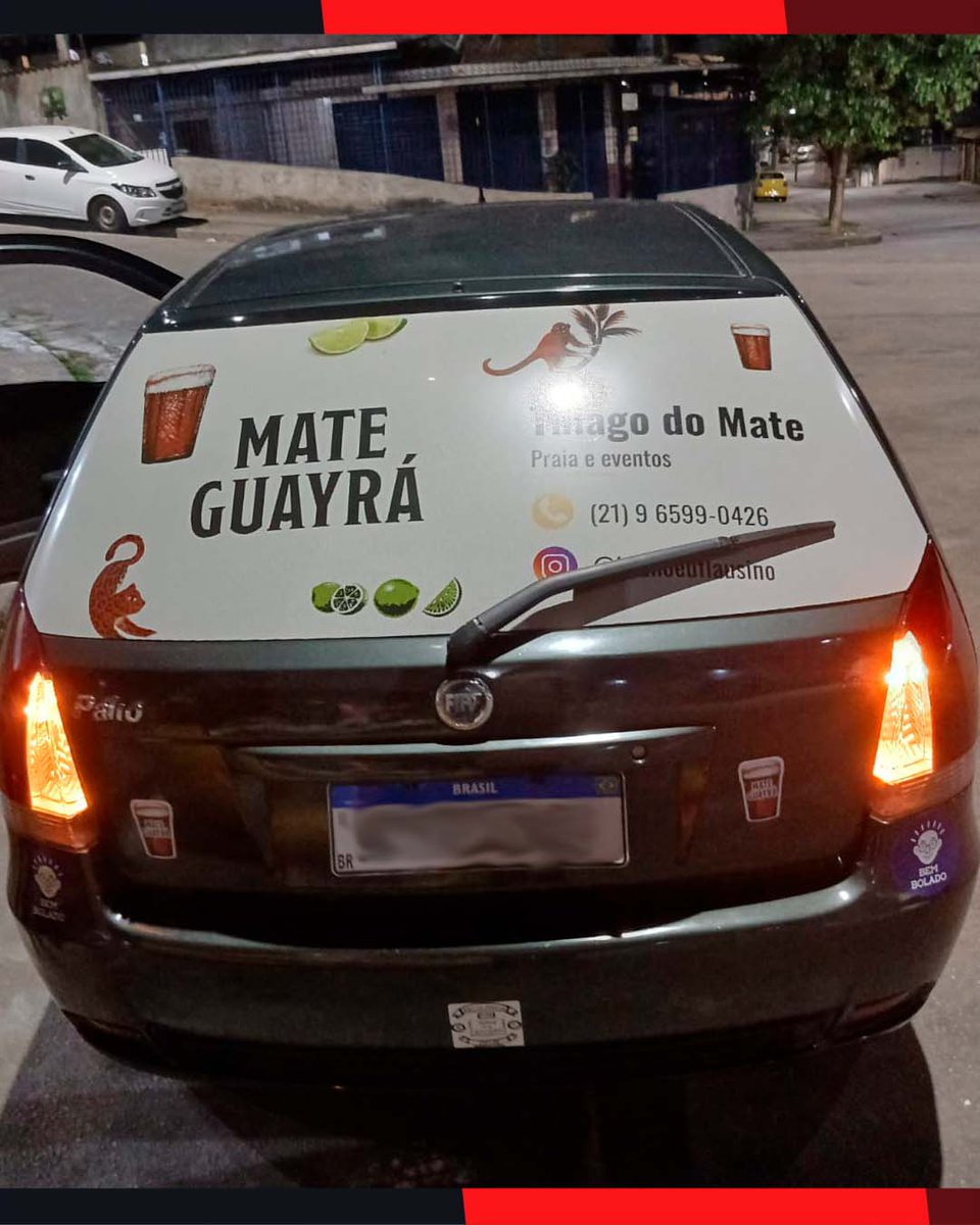 🚗✨ Olha como ficou o adesivo perfurado para vidro que produzimos para a <a href="/mateguayra/">Mate Guayrá</a>!
⚠️Pode ficar tranquilo: o material é autorizado pelo DETRAN.
📲 Quer personalizar o seu veículo também?
Chama no WhatsApp: 21 97014-2995 (Link na bio)

#CaitanoArtes #Grafica #Comunicacaovisual