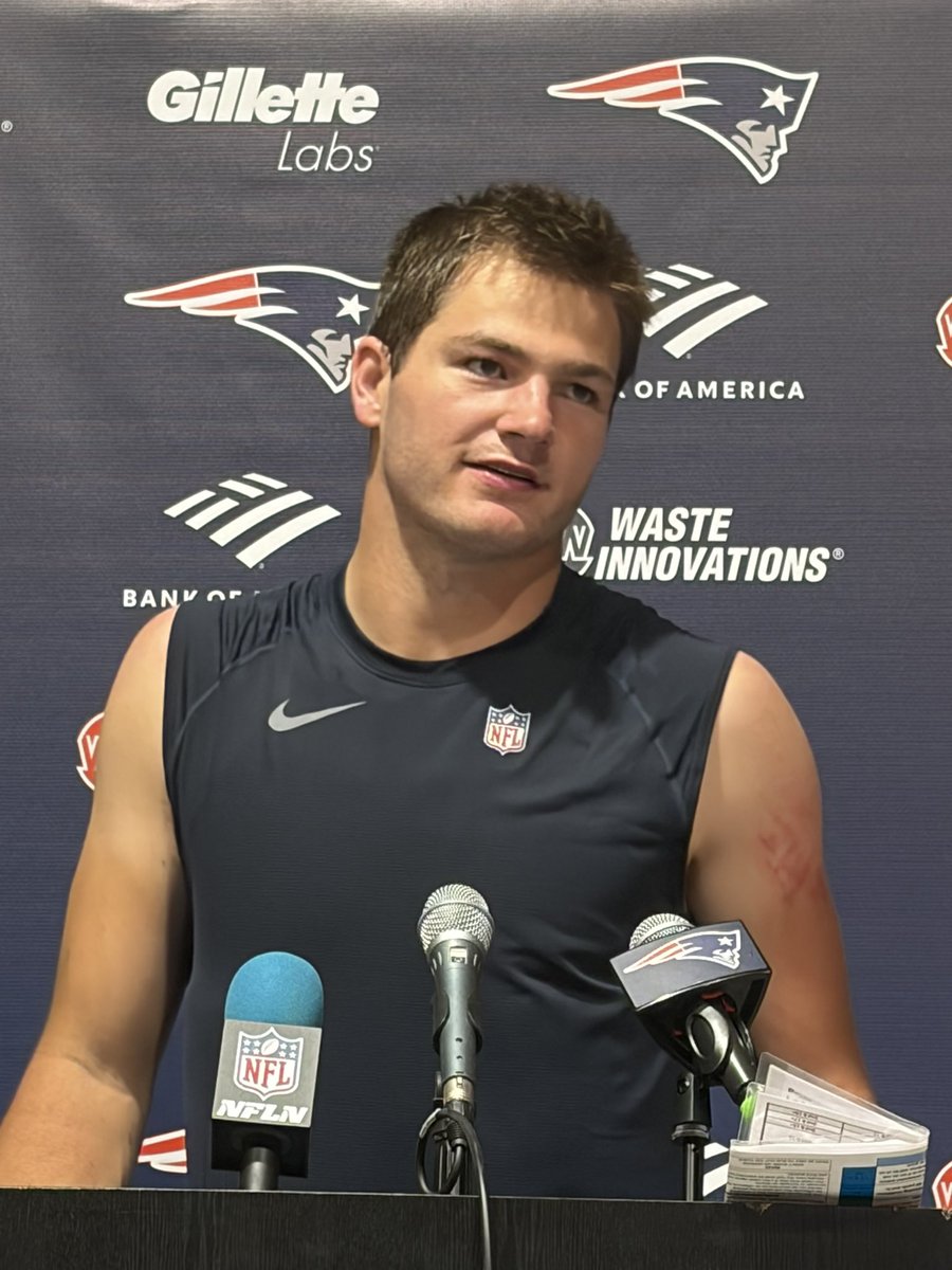 Drake Maye: “Just proud of this team.”