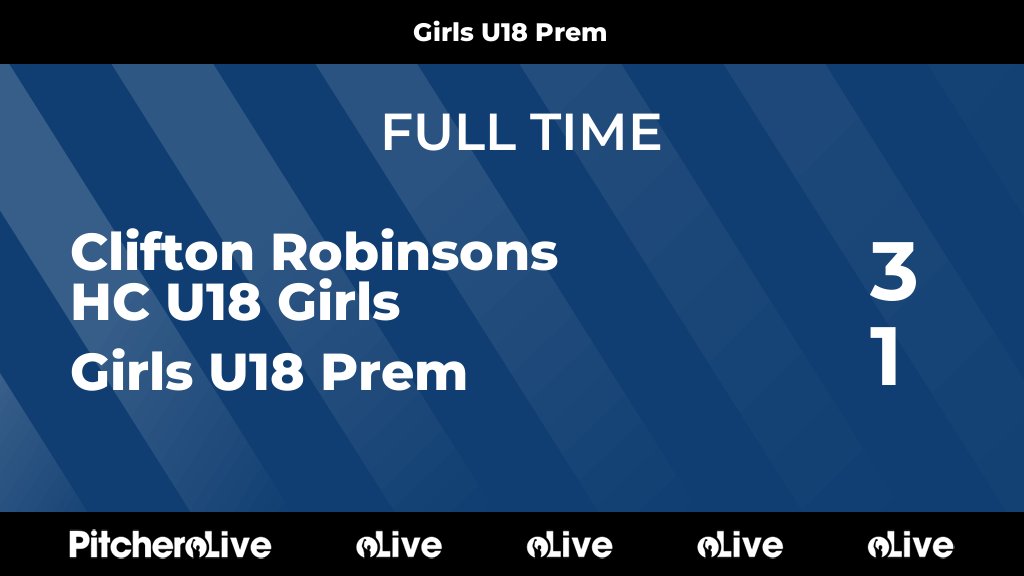 readinghc's tweet image. FULL TIME: Clifton Robinsons HC U18 Girls 3 - 1 Girls U18 Prem
#CLIGIR #Pitchero
readinghockeyclub.org.uk/teams/149194/m…