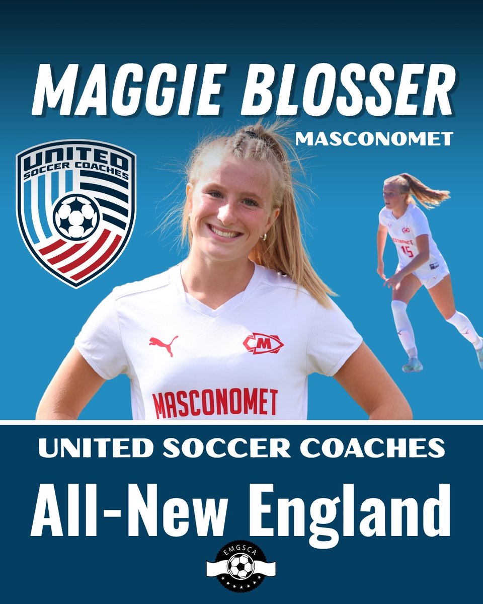 Congratulations to our own Maggie Blosser on being named All-New England by United Soccer Coaches! <a href="/MattWilliams_SN/">Matt Williams</a> <a href="/NESoccerJournal/">New England Soccer Journal</a> <a href="/GlobeSchools/">Boston Globe Schools</a> <a href="/BlosserMaggie/">Maggie Blosser-2027-09</a>