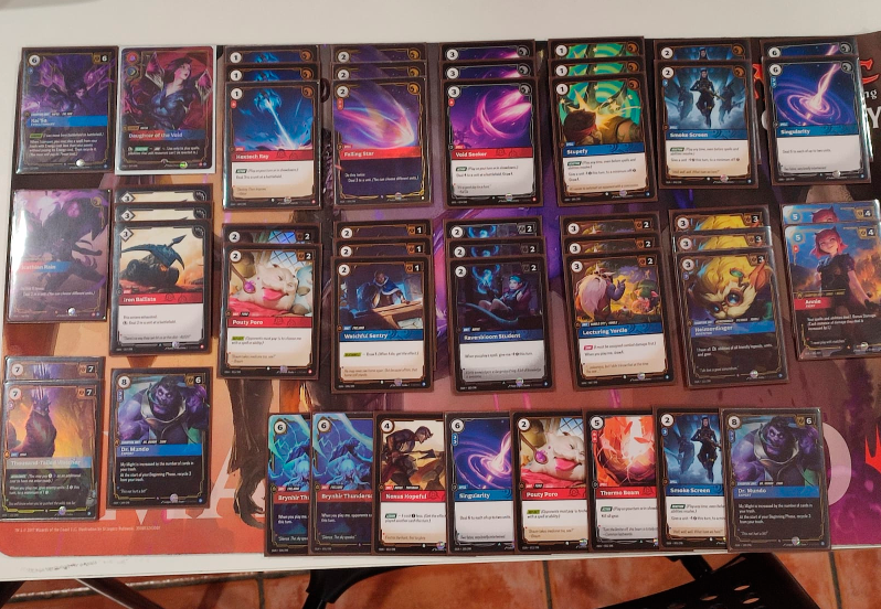 Buen fin de semana con 3 torneos jugados con este macito de <a href="/playriftbound/">Riftbound</a>  inventado jugando al rededor de las ballestas y los heimer con la Kaisa Azul

Hoy fue 2-0, 2-0, 0-2