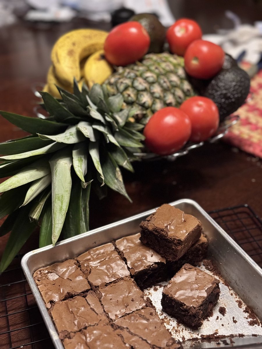 Bored. So I made brownies. 😊