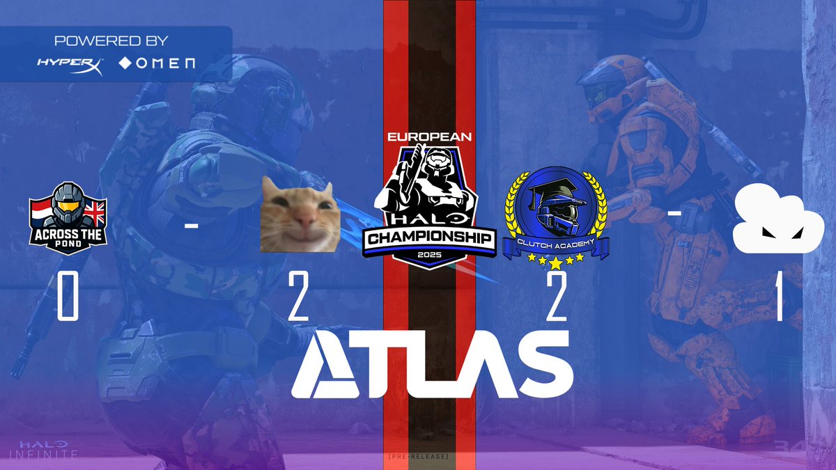 EuroHaloLeague's tweet photo. 🚨LOWER BRACKET UPDATES🚨
@CatSmileGaming and @ClutchAcademyGG are progressing, where they will compete for a spot in the LB finals...
💸 Who are you rooting for?
🎮 Powered by @HyperX @OMENbyHP_UK
#ATLAS #EHL #EHC25 #UOSTAFFS #GameWithHyperX #HyperXGaming #OMENUK #OMENGaming https://t.co/Wwymp6zLQe