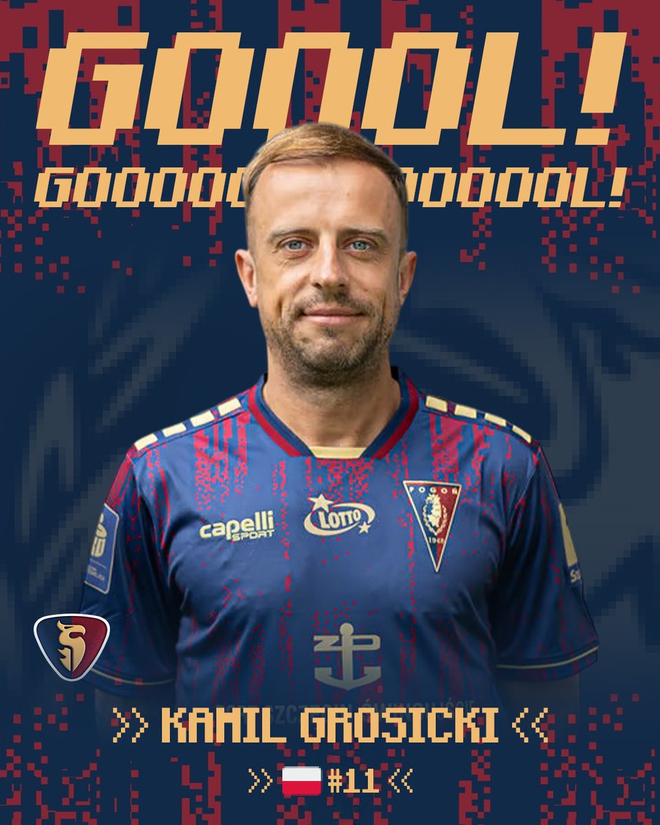 27' ⚽️🔥 GROSIK DOPROWADZA DO WYRÓWNANIA! 
#POGJAG