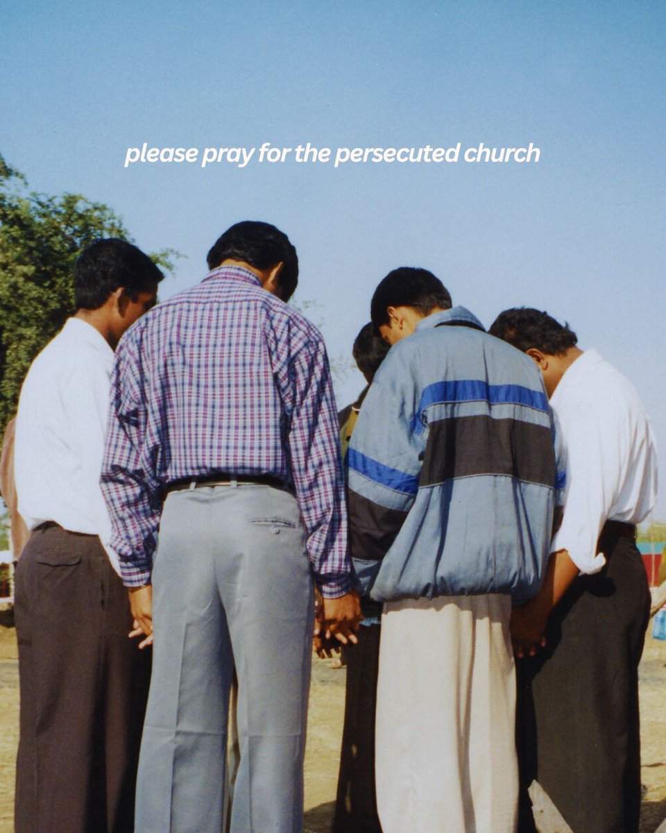 GFACA's tweet image. Let&apos;s pray for the persecuted church today

💧 For provision — jobs, homes, and daily needs
🏛 For favor — that officials will act with wisdom
❤️ For those opposing Christ — that they will encounter His love

#PrayForThePersecuted #GlobalChurch #internationaldayofprayer
