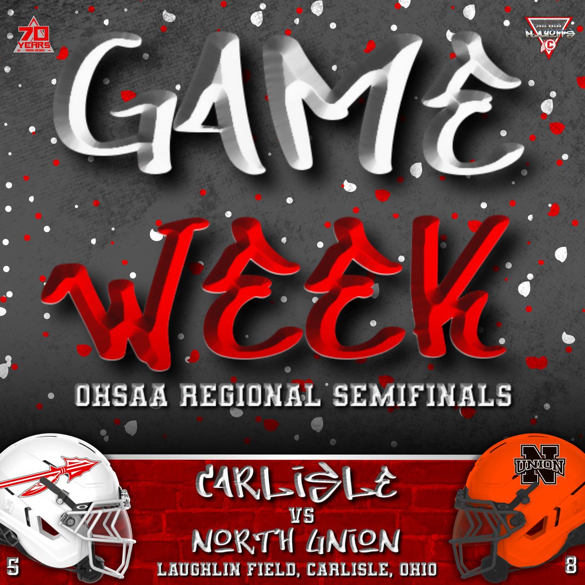 CarlisleFBall's tweet image. Regional semifinal is here! Show up and be loud this week!

#tribepride
#1family1tribe