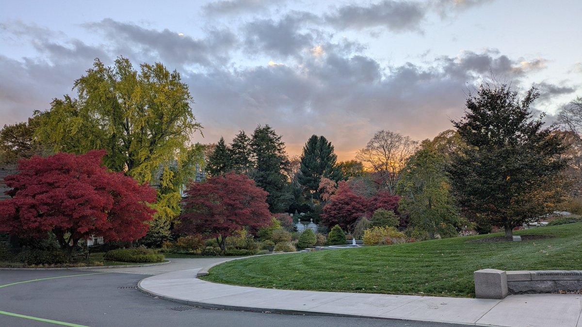 MountAuburnCem's tweet image. There is a beautiful spirit breathing now
Its mellow richness on the clustered trees,
And, from a beaker full of richest dyes,
Pouring new glory on the autumn woods,
And dipping in warm light the pillared clouds. 

Excerpt from &quot;Autumn&quot; by Henry Wadsworth Longfellow