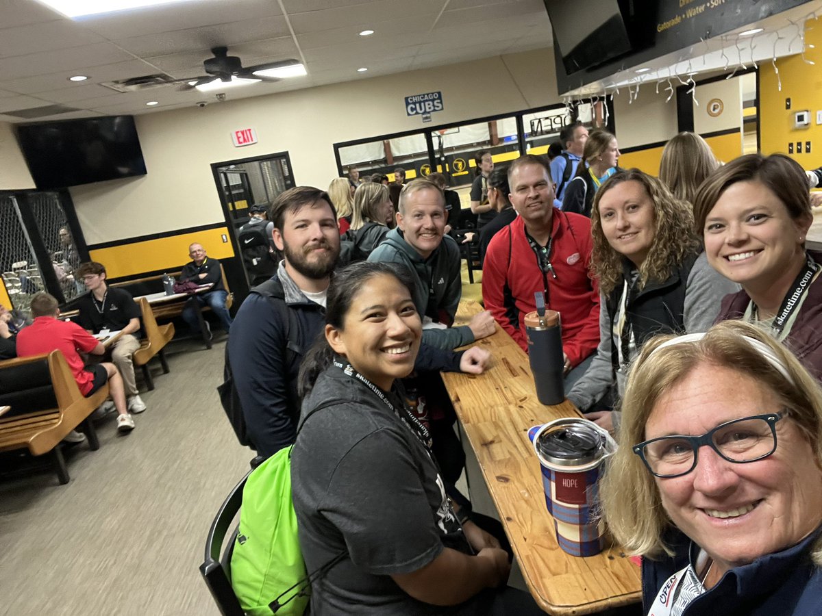 debblunk's tweet photo. I spent Thursday and Friday learning new games and of course getting new swag and equipment at the PEConference in Indy !! Love getting with other PE teachers and also with our own group and having a good time getting to know each other better !! #WeAreINSHAPE25 https://t.co/Mawhg8tDFj