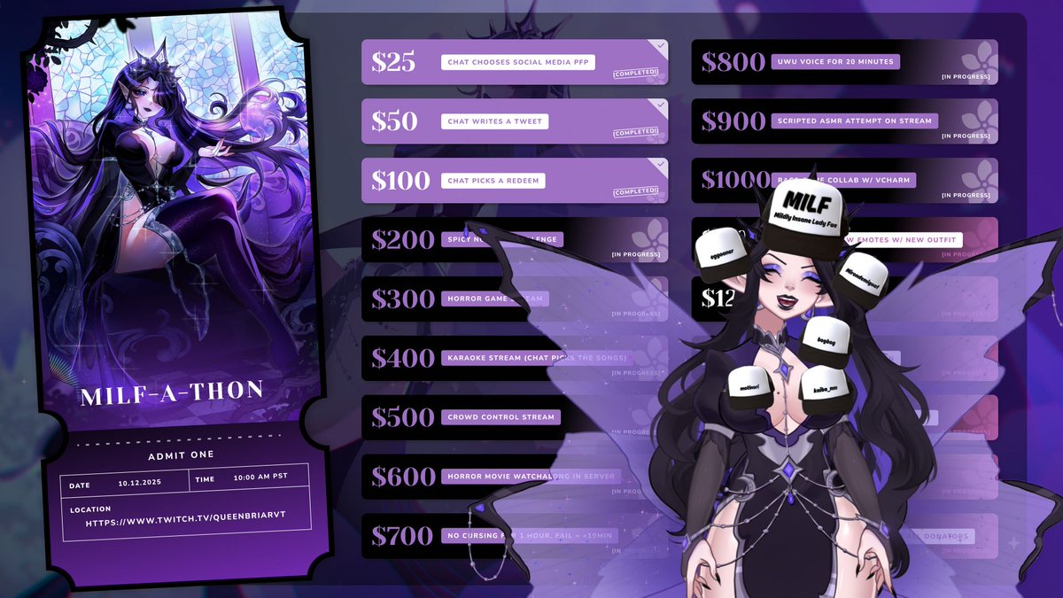 DAY TWO COMPLETE!

It was SO FUN to play Repo with friends! Thank you all to those who have been helping so far with the M.I.L.F.-a-thon too!!

Today is a resting day, but we'll be back Monday evening~!