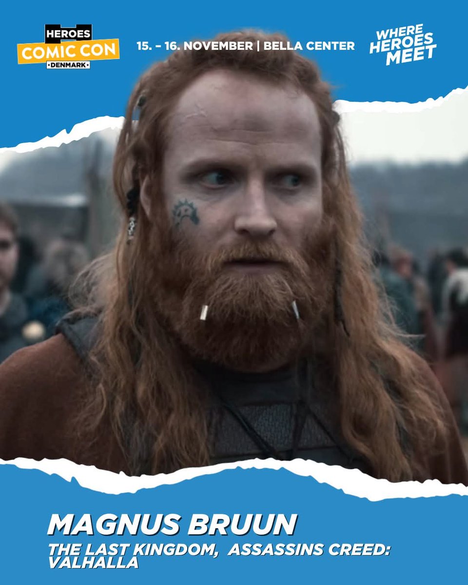 On the 15th and 16th of November the wonderful <a href="/Magnus__Bruun/">Magnus Bruun</a> will be attending Comic Con Denmark 🇩🇰 Signing times are
📅 Saturday 12:00 – 12:30
📅 Sunday 14:00 – 14:30

Will update with prices once released 😄

#assassinscreedvalhalla #magnusbruun #comiccondenmark