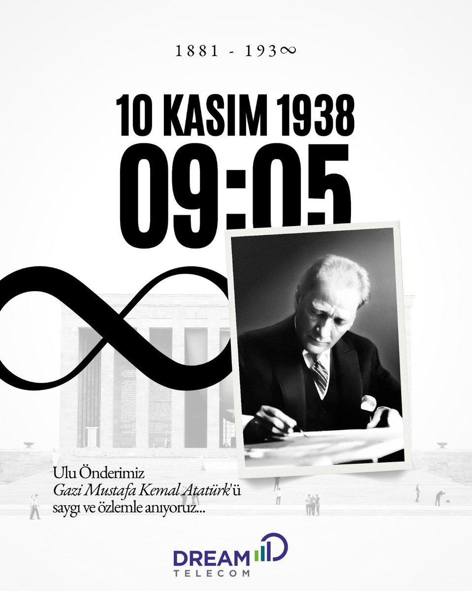 . 

#Atatürk fikirdir.
Yaşam şeklidir.
Akıl ve bilimdir.

“10 Kasım 193∞”

#payidar
#PusulamızAtatürk
#İlelebetİzindeyiz