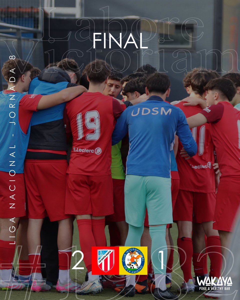 🔴⚪️ LIGA NACIONAL 

+90’ | 2-1 | ¡Final! Victoria muy sufrida para colocarnos de nuevo líderes 

¡ENOOOOORMES! 

#OrgulloUDSM | #LaboreVictoriam