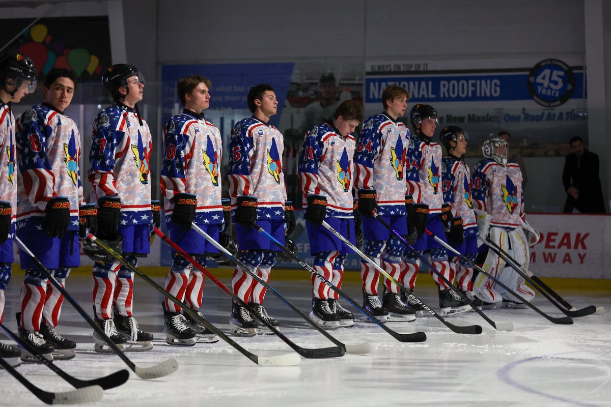 NMIceWolves's tweet photo. Help us support veterans across New Mexico by placing a bid on our salute to service jerseys! All proceeds go the Veterans Integration Centers sponsored by VetBros 🇺🇸

Auction closes today at 5pm MT 
🔗 https://t.co/MPE9YOWw55 https://t.co/5RKunwctkQ