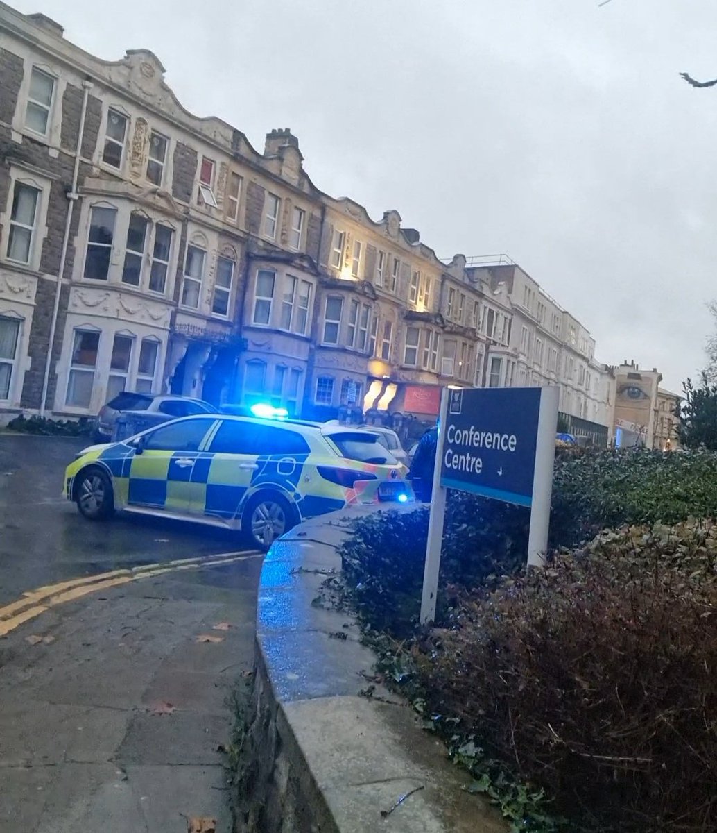 Phoerocks's tweet photo. They really hate us. Today is Rememberence Sunday; a service was held today at WSM's war memorial. This afternoon, I notice the police cordoned off the area. I ask why. The officer tells me it's a bomb threat. Seen police cars and ambulances heading to town. This is England, 2025 https://t.co/C1n1b9xajD
