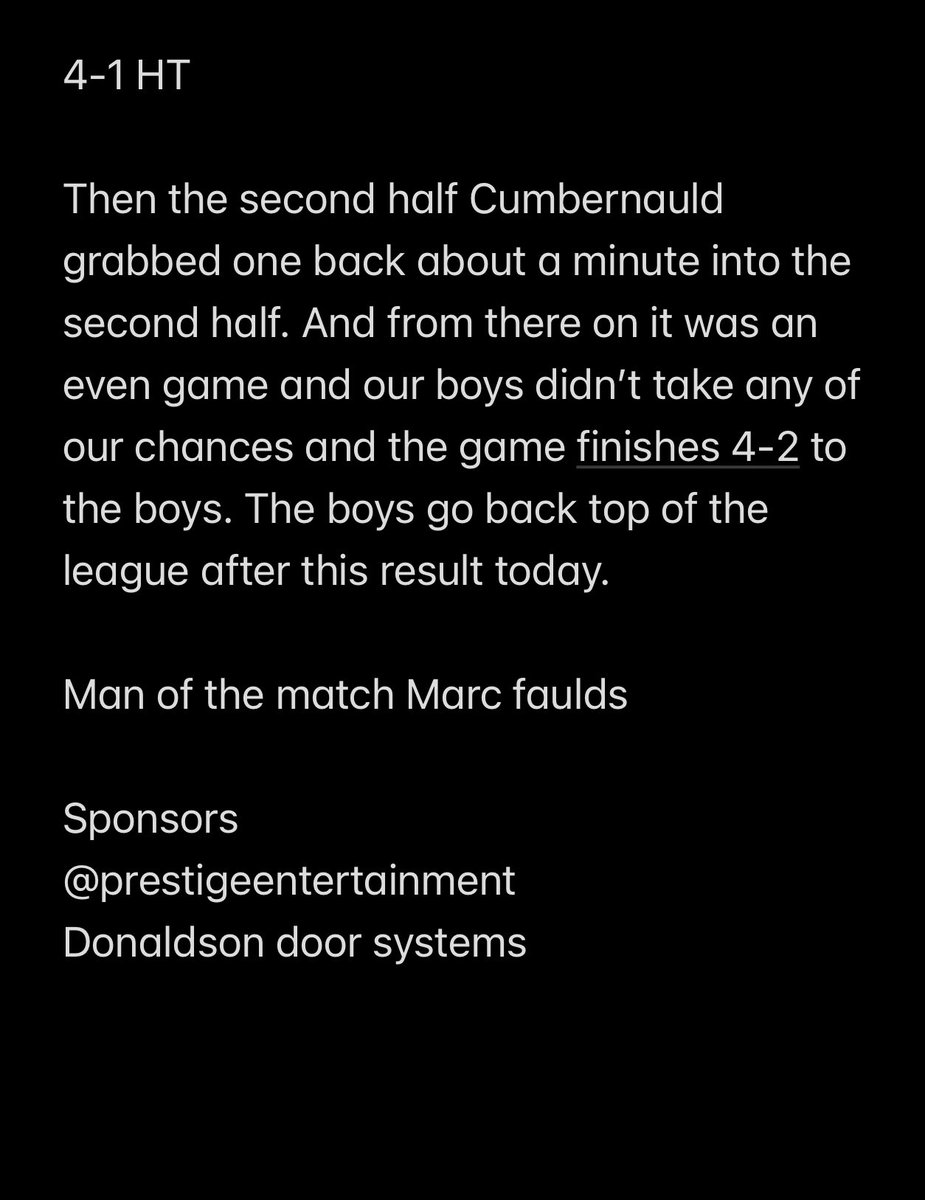 Coatbridge Cowboys FC (@cbcowboysfc) on Twitter photo 