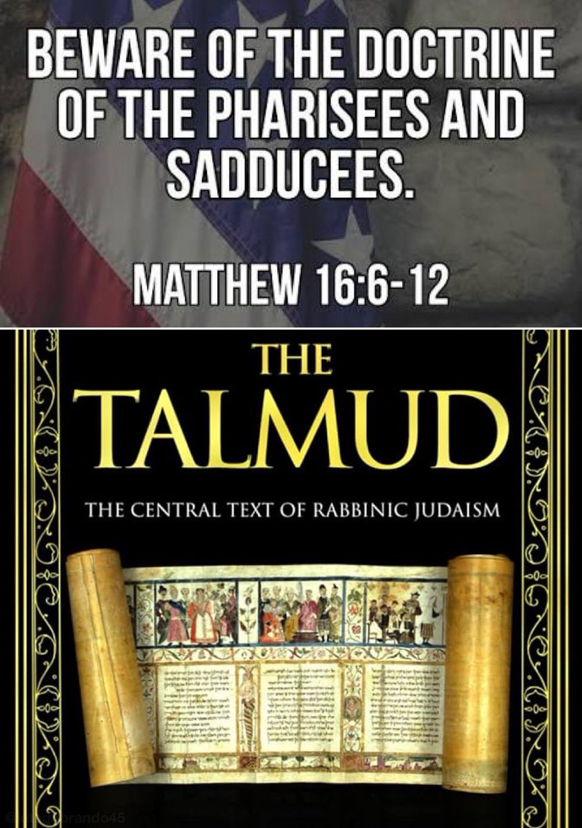 The talmud is LITERALLY the teachings of the Pharisees. It is the central text of rabbinical Judaism. 

jews have been steeped in it for circa 2000 years. It’s codified into their culture.

What are Christian Zionist doing? 

They do not follow the Bible.  ✅