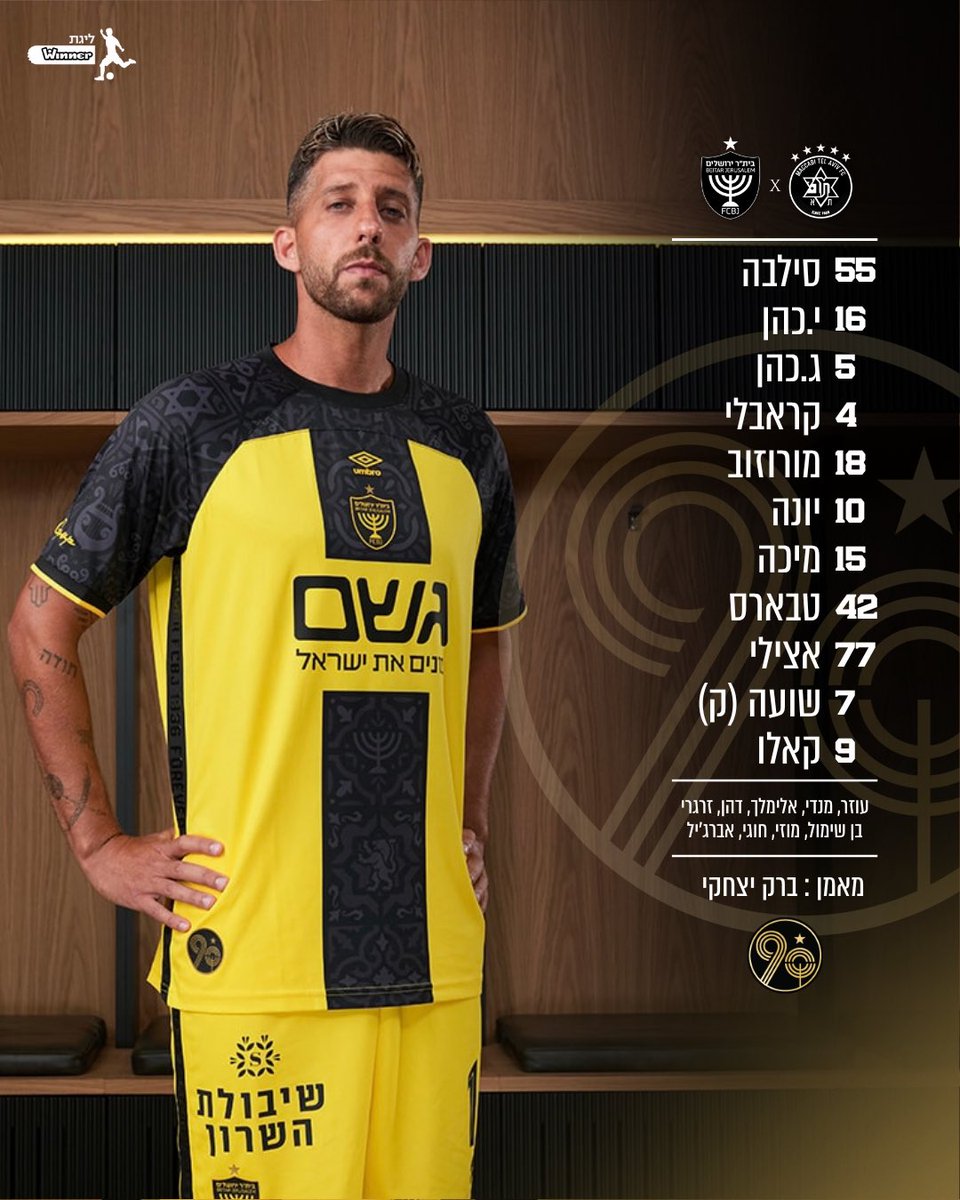 ה-11 שלנו הערב בבלומפילד 🔥
#יאללהביתר💛🖤