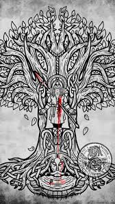 ScamMan93's tweet image. In Norse Mythology, Odin hung himself from the branches of the World Tree while impaled by his spear Gungnir for nine days and nine nights.  His self-sacrifice was rewarded with great knowledge.  Will Otr also be rewarded?