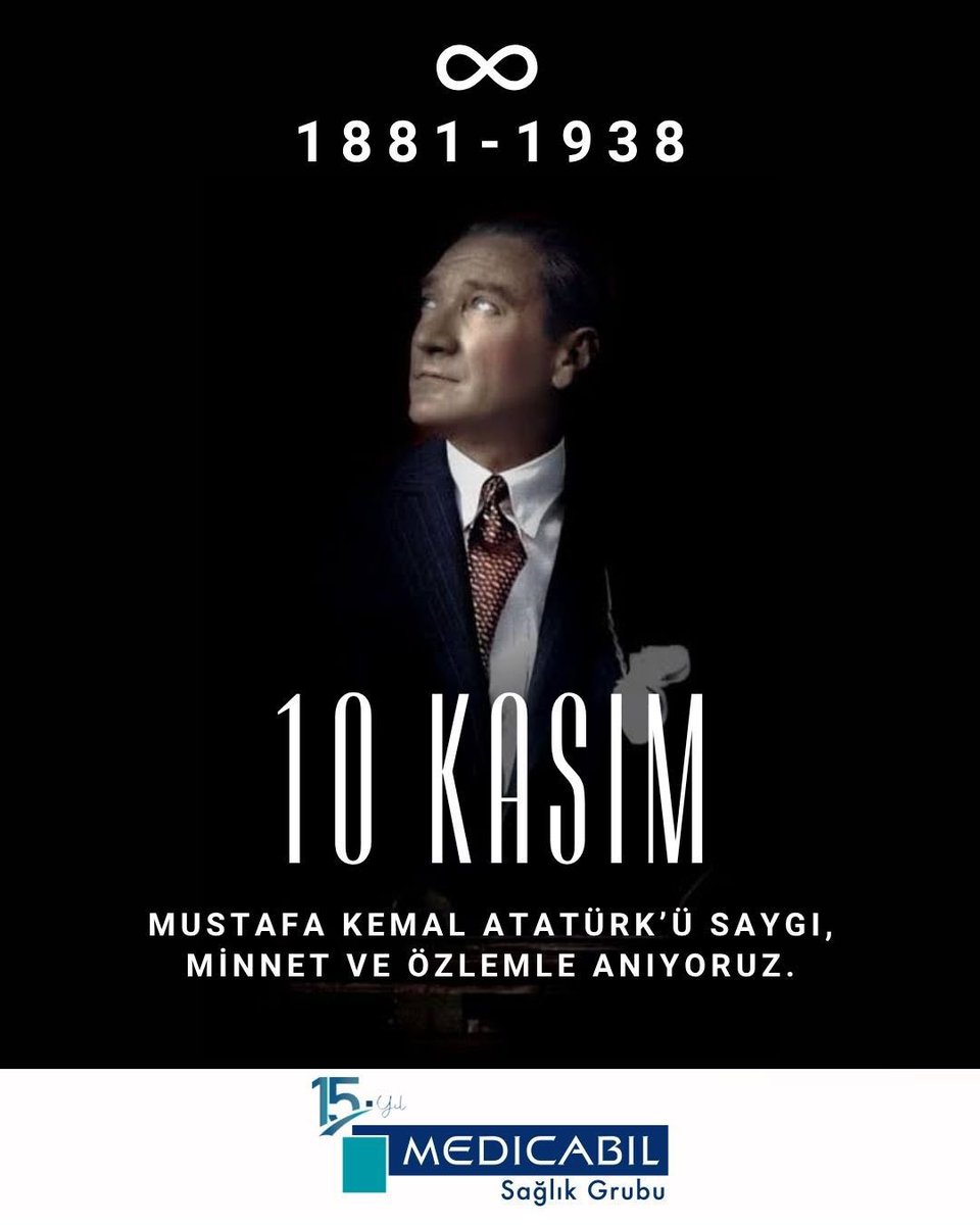 Medicabil's tweet image. Cumhuriyetimizin kurucusu Ulu Önder Mustafa Kemal ATATÜRK’ü saygı, minnet ve özlemle anıyoruz. 🇹🇷 

#10Kasım