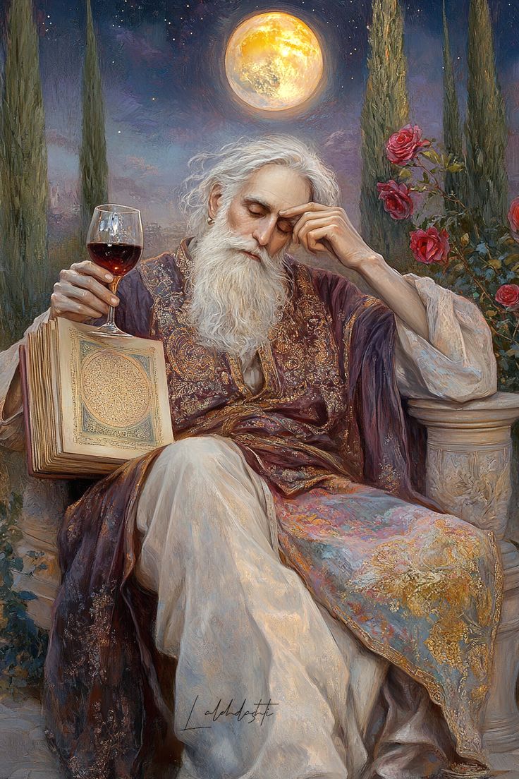 Ha Belh'te ölmüşsün, ha Bağdat'ta hepsi bir;
Kadeh doldu mu, acı da olsa içilir.
Keyfine bak; çok aylar doğmuş batmış sensiz;
Sensiz daha çok ayların ondördü gelir.

Ömer Hayyam | Rubailer