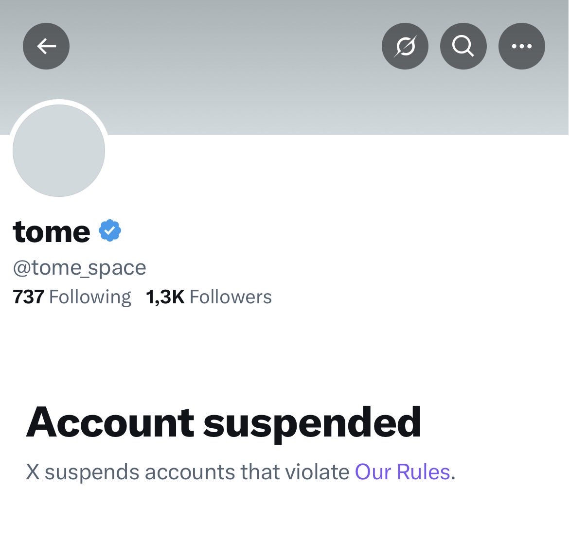 free my boy <a href="/tome_space/">tome</a> he ain't done nothing wrong 😭

apparently got striked for "spam, platform manipulation" 

please, if you can look into this <a href="/nikitabier/">Nikita Bier</a> <a href="/elonmusk/">Elon Musk</a>