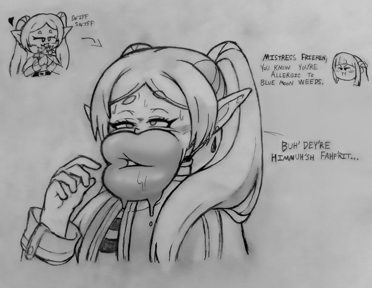 CW: Silly and weird 

Gotta hate flower allergies they give you big fat fucking lips