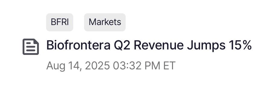 see_angelo's tweet photo. @stockplaymaker1 BFRI..✅💪👀🔥🔥
$BFRI https://t.co/7nCHHVtRrg