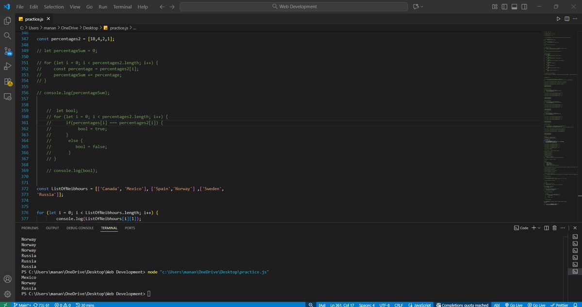 MananCodes123's tweet image. 🚀Day 39  #CoderArmy
Practiced JavaScript Challenges on loops &amp;amp; iterations🔁
Cracked the logic behind nested loops and how looping actually works in code 💻
Even a little daily effort makes a big difference Consistency matters! 💪⚡
#JavaScript #BuildInPublic  @rohit_negi9