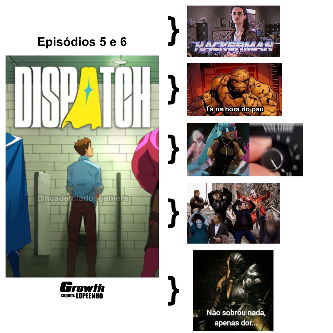 academiadgamers's tweet photo. Dispatch ep 5 e 6 https://t.co/pw2uQIh3hp
