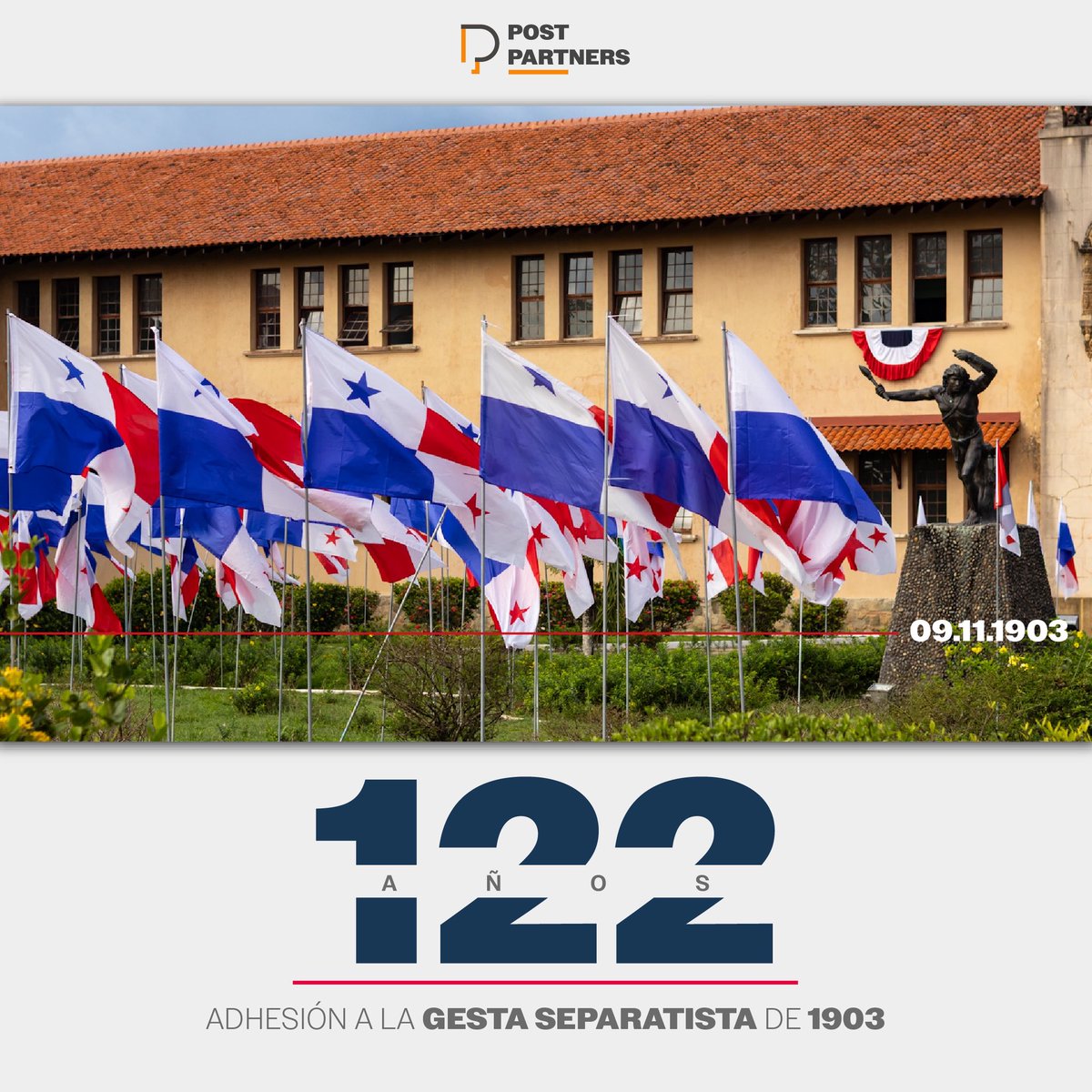 ¡Viva Santiago y su gente🥁! 
Con mucho patriotismo nos unimos a la celebración de 122 años de la adhesión de Santiago de Veraguas, a la gesta separatista de 1903🇵🇦🫱🏻‍🫲🏼. 

Hoy es una fecha sumamente importante para todos los santiagueños.