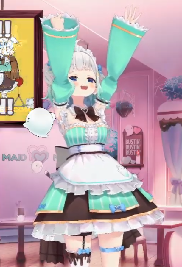 gupple86's tweet photo. Happy #いい腋の日 to everyone but especially my oshi Mint Fantome! I hope you keep having outfits with exposed shoulder forever 😊 https://t.co/CxmttOGvko