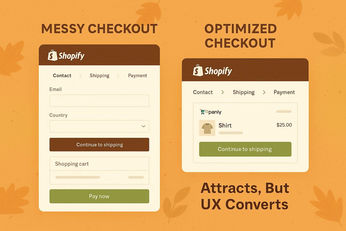 creatpixllp's tweet image. Your design attracts, but UX converts. Let’s make your Shopify checkout smoother this season.
Book your free UX consultation today!
#uxdesign #shopifydevelopment